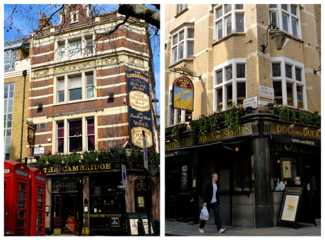 Des pubs londoniens...