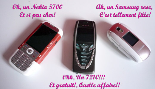 téléphones portables d'occasion