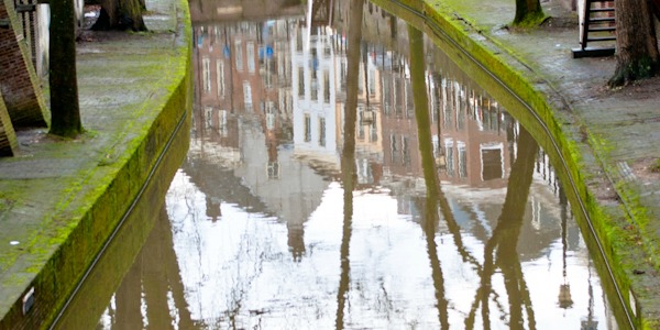 utrecht canal nieuwegracht reflets