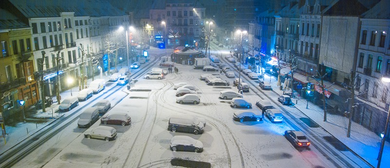 bruxelles neige