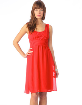 robe vero moda rouge