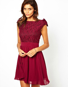 robe-tenue-mariage-bordeaux-asos