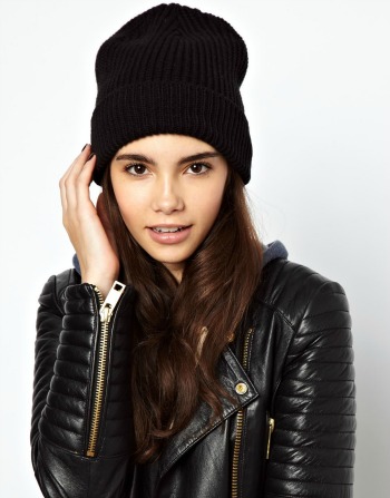 bonnet noir femme asos