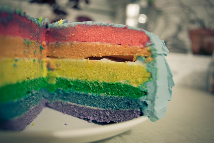 gateau arc en ciel 