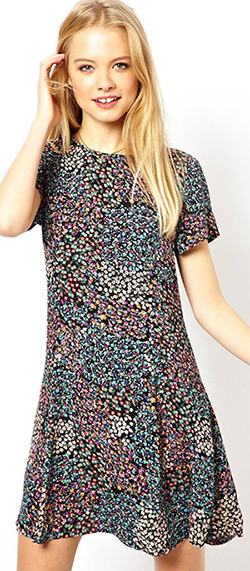 robe asos petites fleurs 90