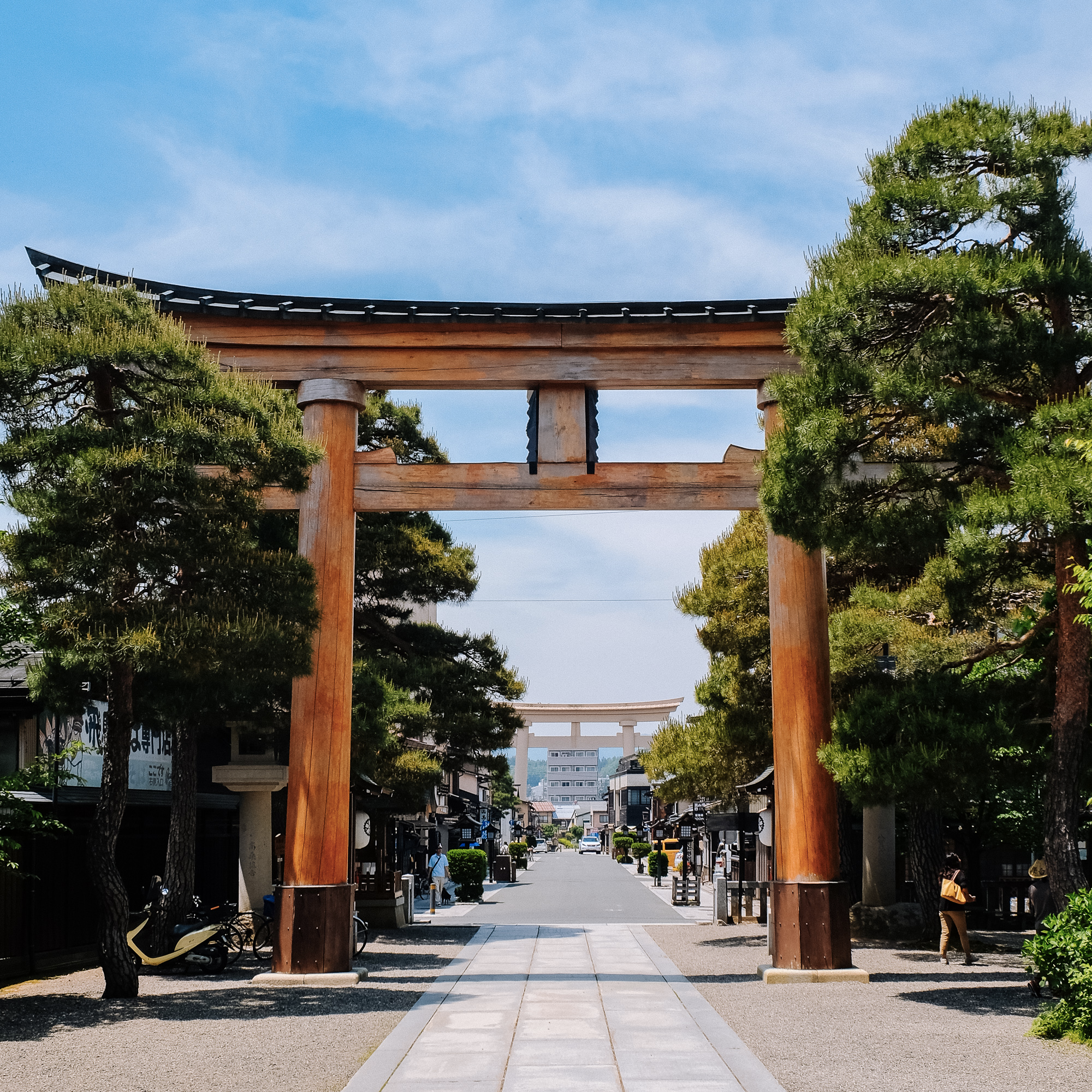 Torii temple Sakurayama Hachimangu